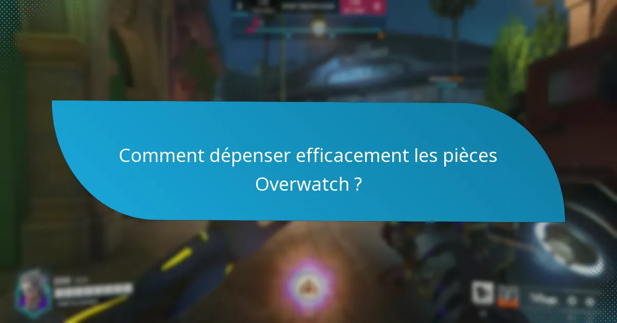 Comment dépenser efficacement les pièces Overwatch ?