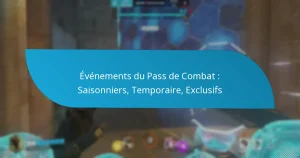 Événements du Pass de Combat : Saisonniers, Temporaire, Exclusifs