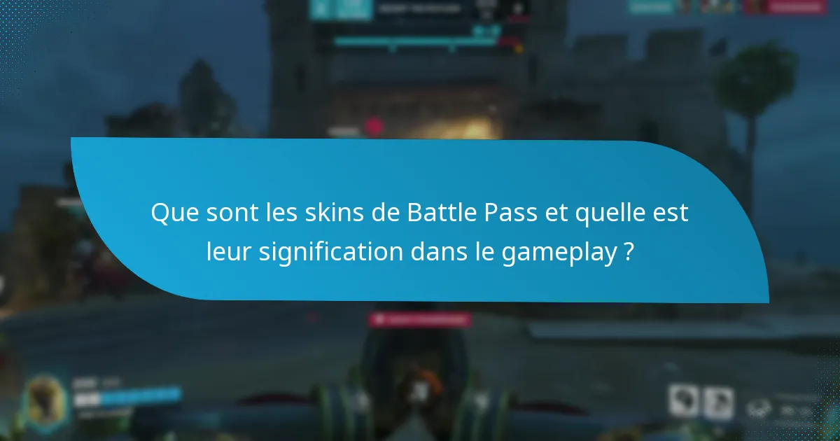 Quels skins sont spécifiques aux personnages dans le Battle Pass ?