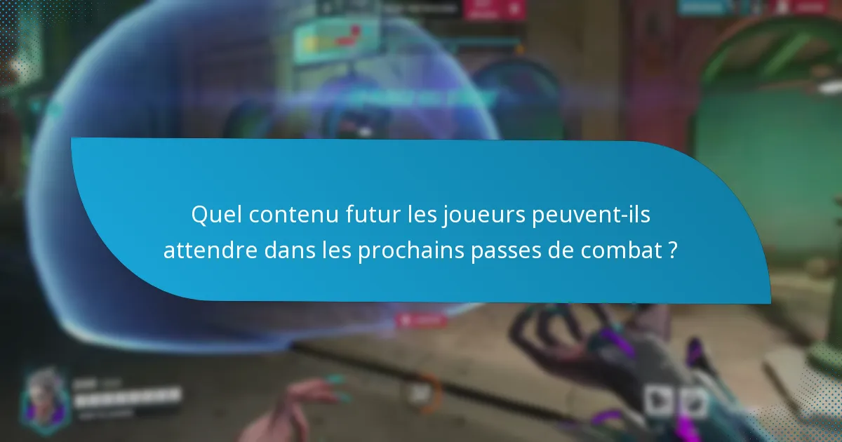 Quelles sont les attentes de la communauté pour les futurs passes de combat ?