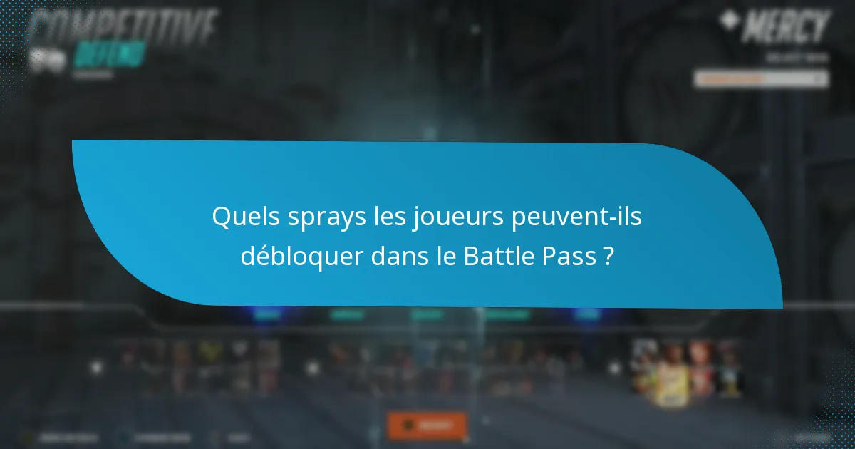 Quels sprays les joueurs peuvent-ils débloquer dans le Battle Pass ?